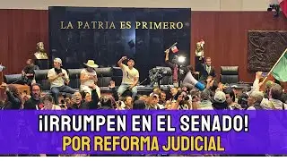⚠️ ¿Se avecina una crisis constitucional? | REFORMA JUDICIAL: Manifestantes entran al Senado
