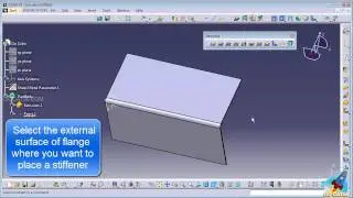 CATIA SHEETMETAL DESIGN - Stiffening Rib