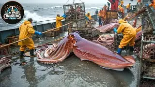 How Fishermen Catch Millions Of Giant Squid In The Deep Sea