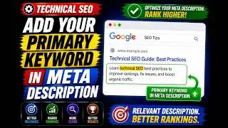 Add your Primary Keyword in Meta Description