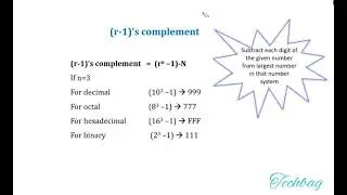 r's and ( r-1)'s complement