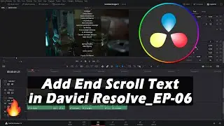 ✅How to Add Scrolling Text in Davinci Resolve🔥EP-06