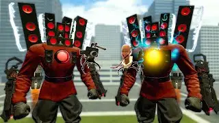 Titan Speakerman upgraded vs Corrupted Cameraman! The power of Corrupted Cameraman (Garry's Mod)