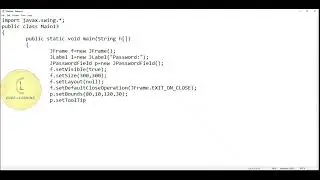 Java | Swing class 'ToolTip' | CodeLearning