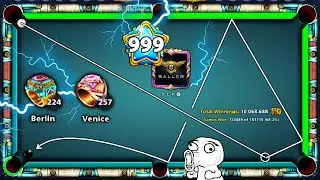 WORLD RECORD 257 Venice Rings Total Winning 10068.68B Level 999 - 8 Ball Pool