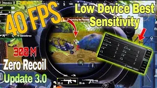 OMG🔥40 Fps Device Best Sensitivity Update 3.2😍infinix note 30 pubg sensitivity non gyro