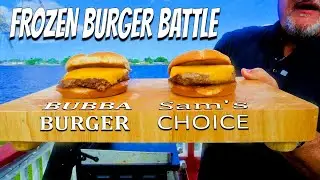 Bubba Burgers vs Sam's (Walmart) | Frozen Burger Battle on the Blackstone Griddle