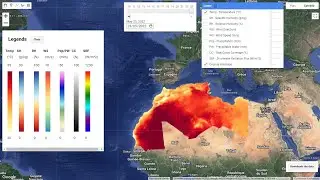 Climate change application in the Greater Maghreb using Google Earth engine and NOAA data