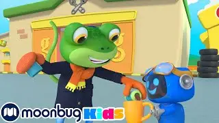 1 HOUR OF GECKO'S GARAGE 🚗 | Super Mechanical! | Gecko's Garage: | Kids Cartoons | Moonbug Kids TV