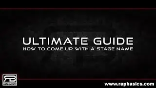 How To Find The Best Rap Name Tutorial (Stage Name)