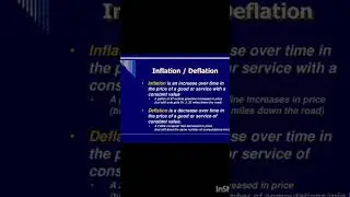 Inflation vs Deflation
