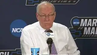 SYRACUSE COACH JIM BOEHEIM'S NCAA POST GAME  PRESS CONFERENCE AFTER FACING TCU 03-17-18