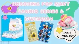 Pop mart Sanrio fall asleep Unboxing and GIVEAWAY announcement | Hello Kitty Blind Box | Tamagotchi
