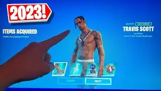 How to Get TRAVIS SCOTT SKIN for FREE in Fortnite 2023!