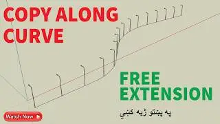 Copy Objects Along Curve in SketchUp 🔥 | PathCopy Plugin Tutorial (Pashto)