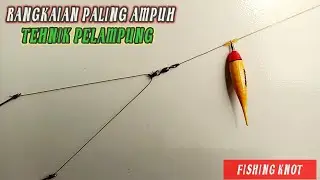 Cara Membuat Rangkaian Pancing 2 Kail || Tehnik Pelampung