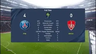 PARIS SAINT - GERMAN VS BREST (amatuer) LIGUE 1 #pes2021 #playstation4