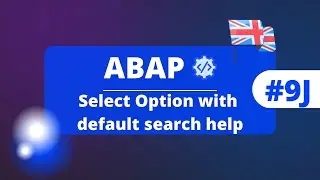 SAP ABAP : Select Option with default search help