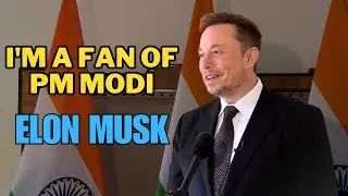 Elon Musk : I'm a fan of PM Modi Speech | Elon Musk interview #pmmodi | #Elon Musk