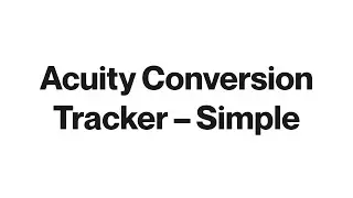 Acuity Conversion Tracking Simple Script