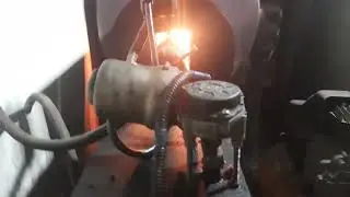 Печь на отработке в гараж.