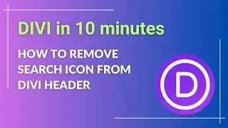 How to remove the search icon from header Divi theme Wordpress