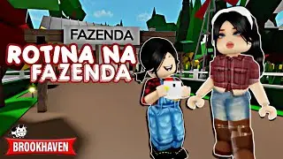 ROTINA NA FAZENDA !!  Brookhaven Roblox | AliceMinePlay