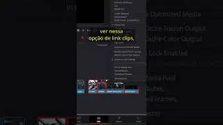 Aprenda DaVinci Resolve em 1 Minuto!  #davinceresolve #cursodavinciresolve