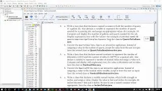 Java Programming 1 - Chapter 2 Exercises Part 1