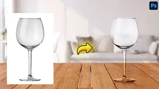 How to remove the background of a transparent object in photoshop