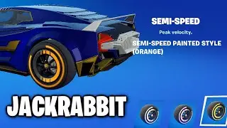 2ND set of FREE SEMI-SPEED WHEELS in Fortnite - Rocket Racing Speed Run Time Trials JACKRABBIT track