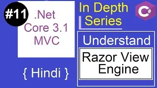 11. Razor View Engine | .NET Core 3.1 MVC Tutorial | Hindi