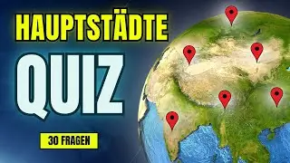 Kannst du alle 30 HAUPTSTÄDTE erraten? 98% scheitern!