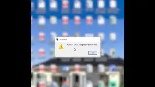 🛑 Cannot create temporary documents error!! ⛔ Quick Fix