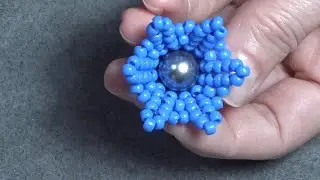Tutorial: Beaded Bellflower#2 как сделать. Цветок колокольчик из бисера.