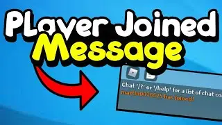 Roblox Studio How to Make a PLAYER JOINED MESSAGE!