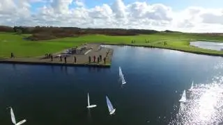 RC model Laser sailboats at Irvine beach park pond 5th Mar 2017