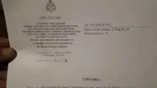 Справка с МЧС 14 января 2020 г.