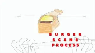 Burger scene process