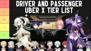 The Characters As Drivers And Passengers Tier List Genshin Impact