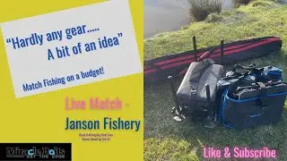 Live Match Fishing - Hardly any Gear.... A bit of an idea! #matchfishing  #coarsefishing