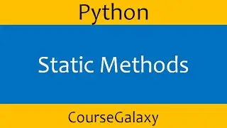 Static Methods In Python
