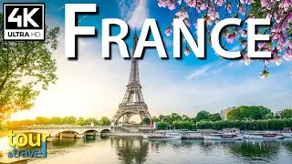 Scenic & Drone Video of France, French Music, Amazing places to visit in France - 4K & Relaxing #4k