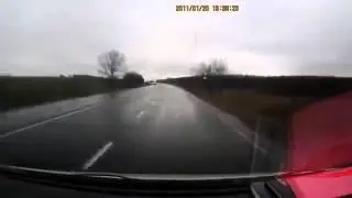 Ukraine. Nazi-Kiev forces opened fire at a civilian car in Eastern Ukraine18 05 2014