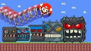 Super Mario & Numberblocks Marble Race | If Red ball 4 was in Mario World | Game Animation