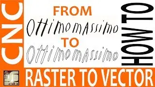 Vectorize raster images with inkscape for cnc