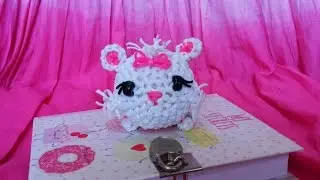 Кошка из резинок Лумигуруми/Rainbow Loom Loomigurumi Marie TSUM TSUM  часть 1