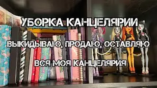 ВСЯ МОЯ КАНЦЕЛЯРИЯ// Выбрасываю канцелярию// Навожу порядок на полках и в ящиках
