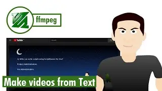 ffmpeg to make YouTube videos from text