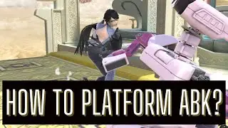 ABK while falling through the platform (Technically)